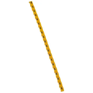 Legrand Etikett 038404 DUPLIX gelb "4"