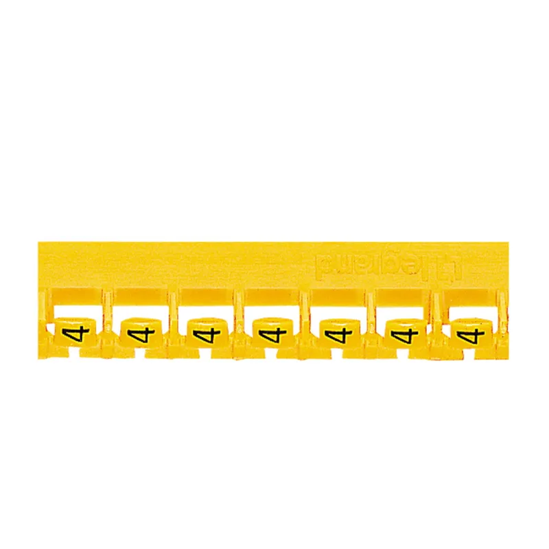 Legrand Kennzeichnungssymbol 037806 MEMOCAB "4" gelb