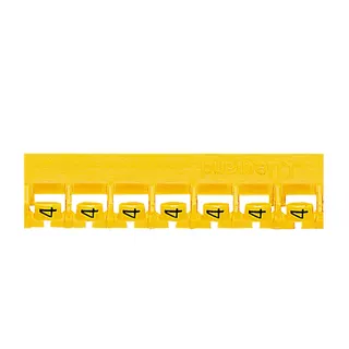 Legrand Kennzeichnungssymbol 037806 MEMOCAB "4" gelb