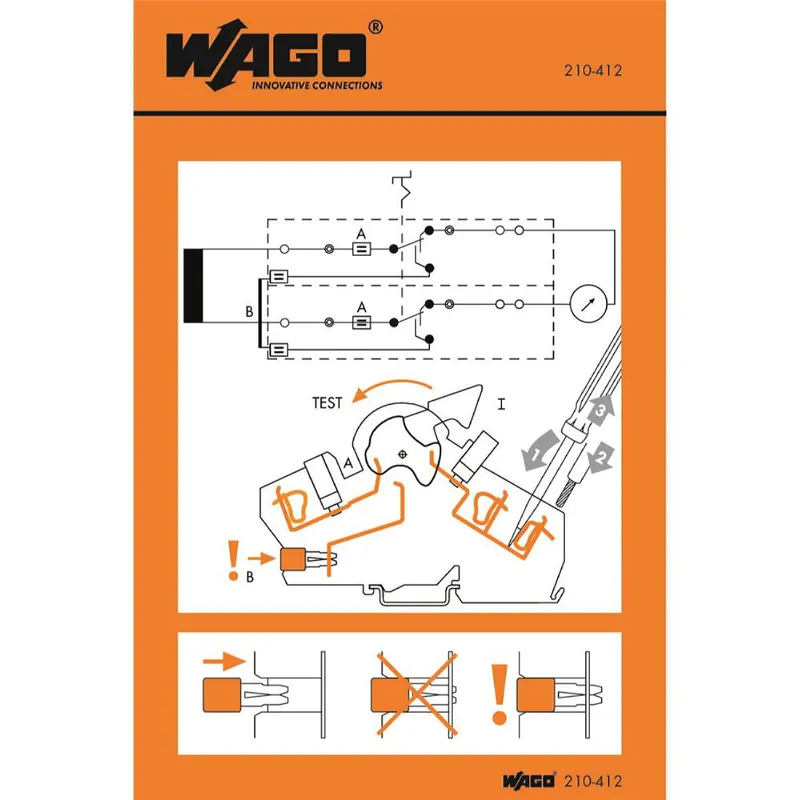 WAGO Handhabungsaufkleber 210-412