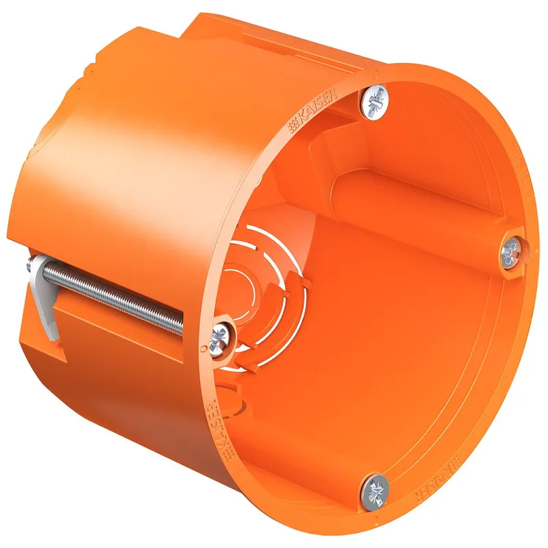 Kaiser Hohlwand Geräte-Verbindungsdose O-range D: 68mm T: 62mm orange 9064-02