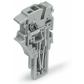 WAGO 1-Leiter-Federleisten-Endmodul Push-in CAGE CLAMP® 4 mm? grau 2022-181