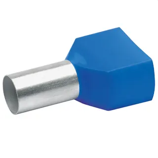 Klauke Zwillings-Aderendhülse 2x16qmm 30mm blau verzinnt isoliert 87714