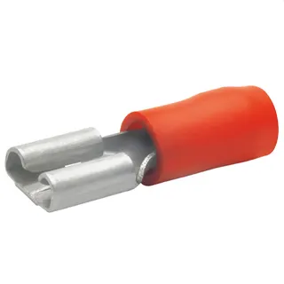 Klauke Flachsteckhülse n. DIN 4,8x0,5mm 0,5-1qmm rot VZ isolie. 8202