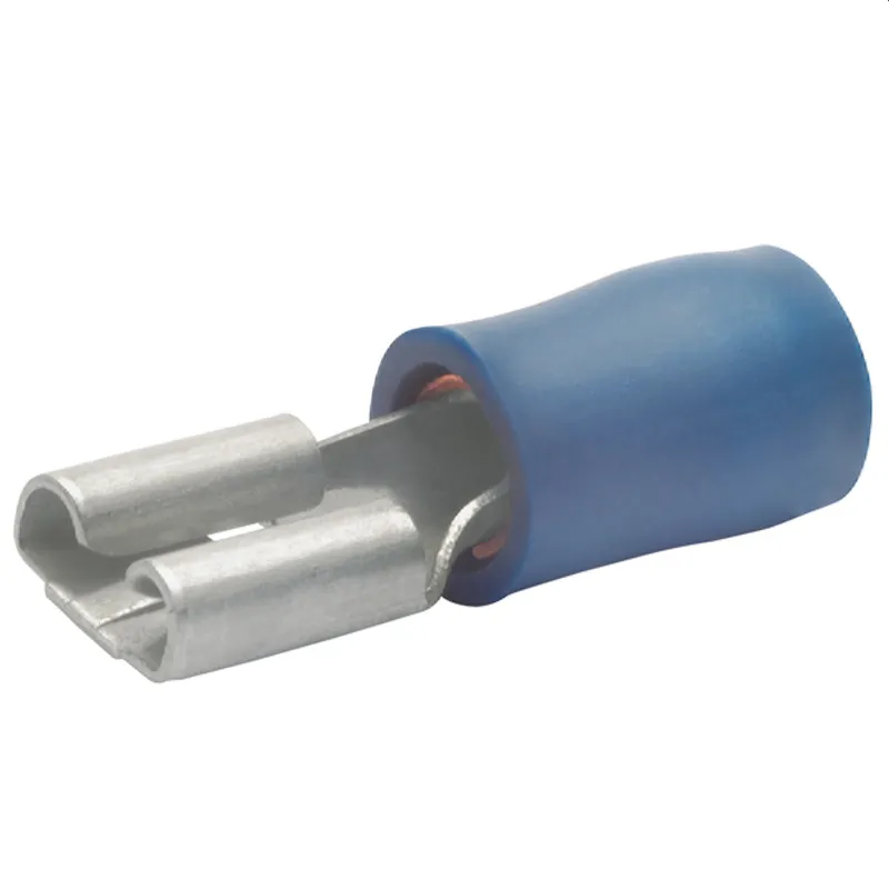 Klauke Flachsteckhülse n. DIN 4,8x0,8mm 1,5-2,5qmm blau VZ iso. 8303