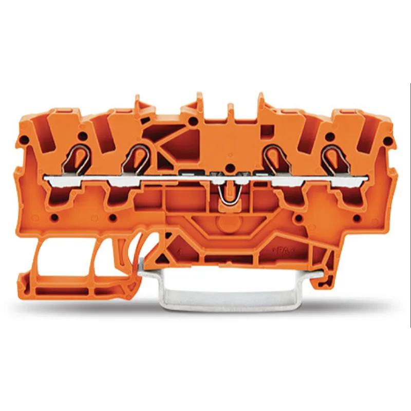 WAGO 4 Leiter Durchgangsklemme 2001-1402 TOPJOB S orange 1,5qmm