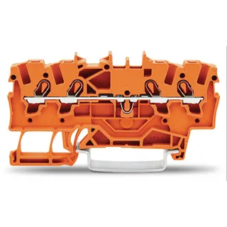 WAGO 4 Leiter Durchgangsklemme 2001-1402 TOPJOB S orange 1,5qmm
