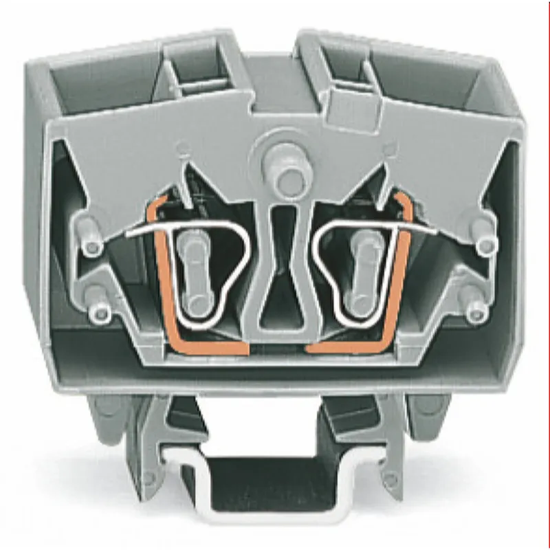 WAGO 4 Leiter Mini Durchgangsklemme 264-721 TS15 2,5qmm grau