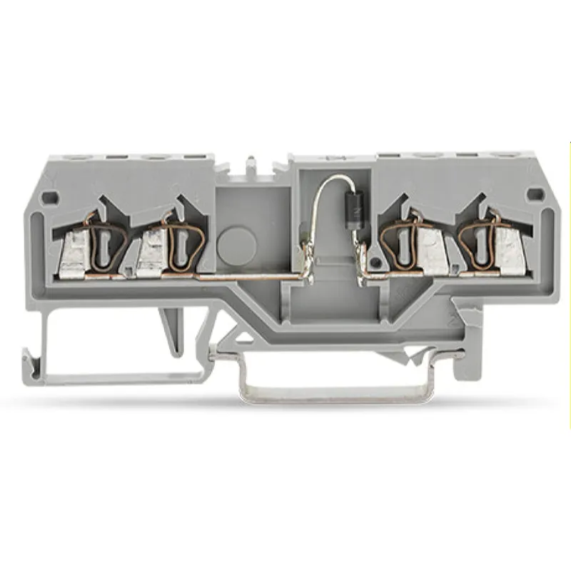 WAGO Bauelementklemme 4 Leiter mit Diode 1N4007 grau 279-815/281-411