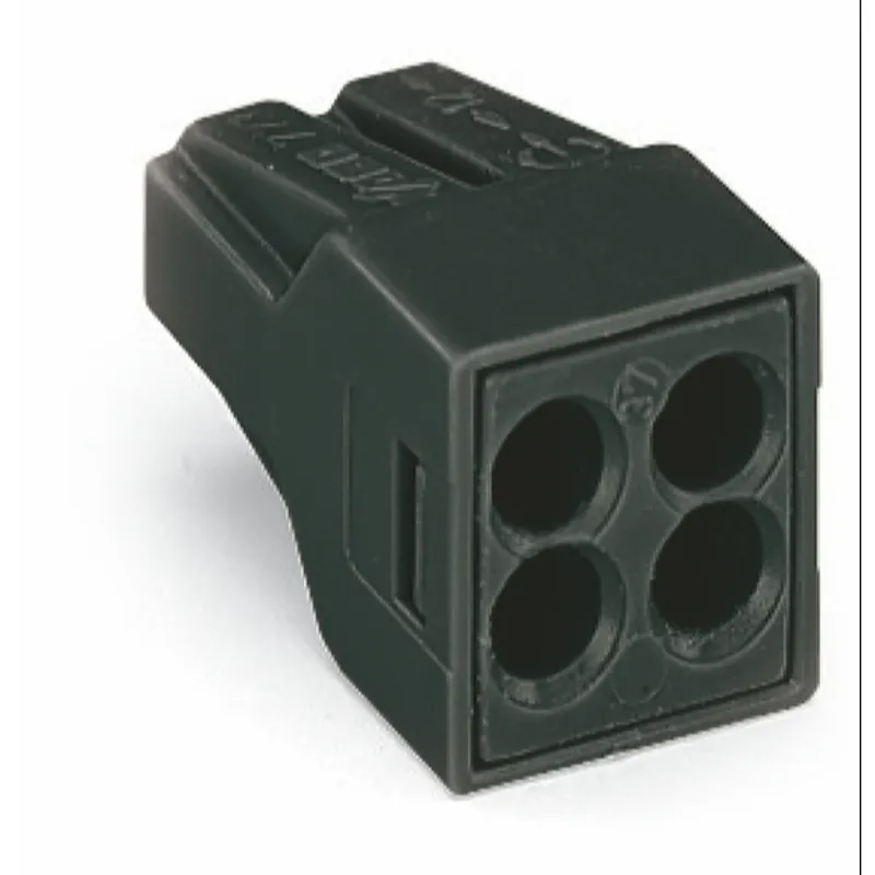 WAGO Verbindungsdosenklemme 4polig 0,75-2,5qmm bis 150°C schwarz