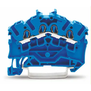 WAGO 4 Leiter Durchgangsklemme 2002-6404 TOBJOB 2,5 (4)mm blau