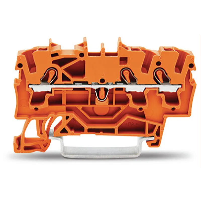 WAGO 3 Leiter Durchgangsklemme 2002-1302 TOPJOB S 2,5qmm orange