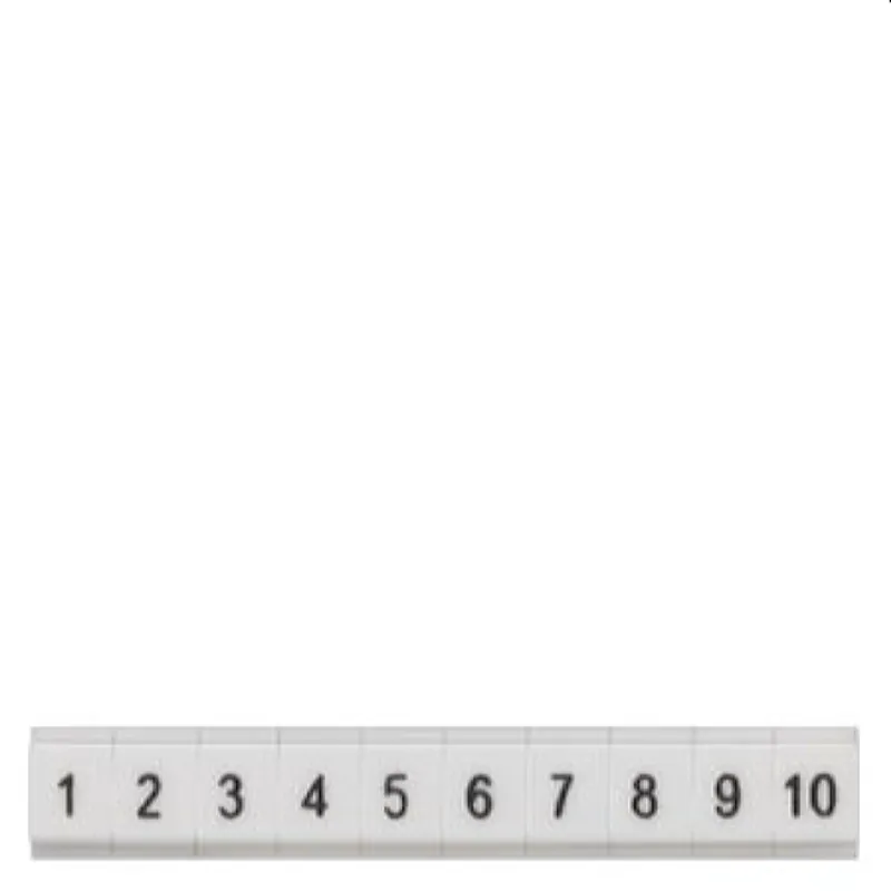 Siemens Schild flach längs 81-90 Gr.ZBF4 8WH8121-1AB85