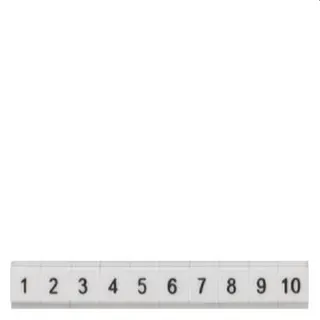 Siemens Schild flach längs 81-90 Gr.ZBF4 8WH8121-1AB85