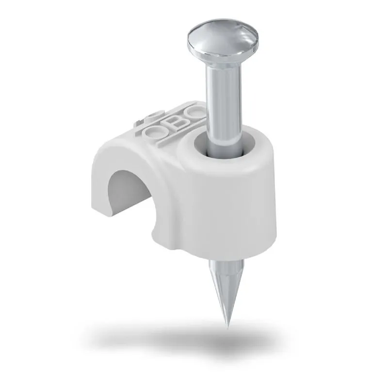 OBO ISO-Nagel-Clip 2014 für Kabel 14mm L: 40mm lichtgrau