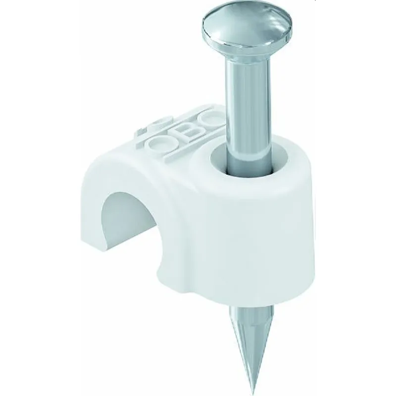 OBO ISO-Nagel-Clip 2016 für Kabel 16mm L: 40mm RW reinweiss