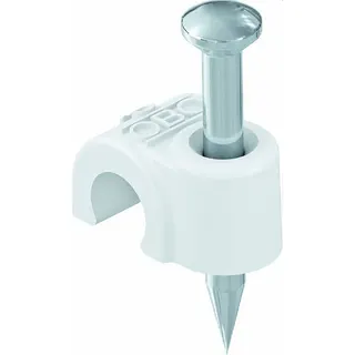 OBO ISO-Nagel-Clip 2014 für Kabel 14mm L: 30mm reinweiss