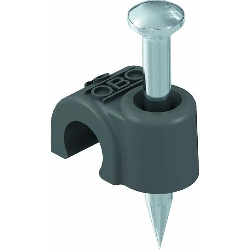 OBO ISO-Nagel-Clip 2009 für Kabel 9mm L: 25mm schwarz