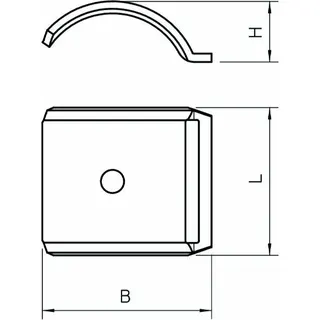 OBO Metall-Gegenwanne 2058FW/M V2A 22-28mm – Bild 2