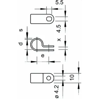 OBO Befestigungsschelle 255 11mm lichtgrau – Bild 2