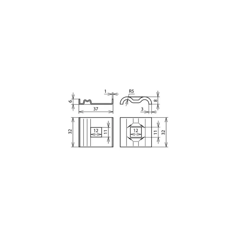 Dehn & Söhne UNI-Erdungsklemme 540261 NIRO f.RD 8-10mm 4Leiter 50qmm