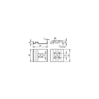 Dehn & Söhne UNI-Erdungsklemme 540261 NIRO f.RD 8-10mm 4Leiter 50qmm