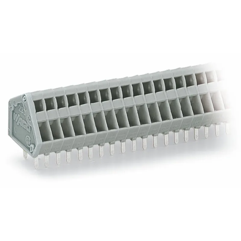 WAGO Leiterplattenklemme 0,5 mm? Rastermaß 2,5 mm grau 233-104