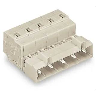 WAGO 1-Leiter-Stiftleiste CAGE CLAMP® 2,5 mm? lichtgrau 723-603