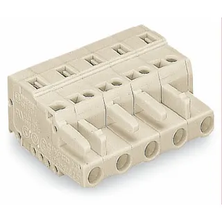 WAGO 1-Leiter-Federleiste CAGE CLAMP® 2,5 mm? lichtgrau 721-203/026-000