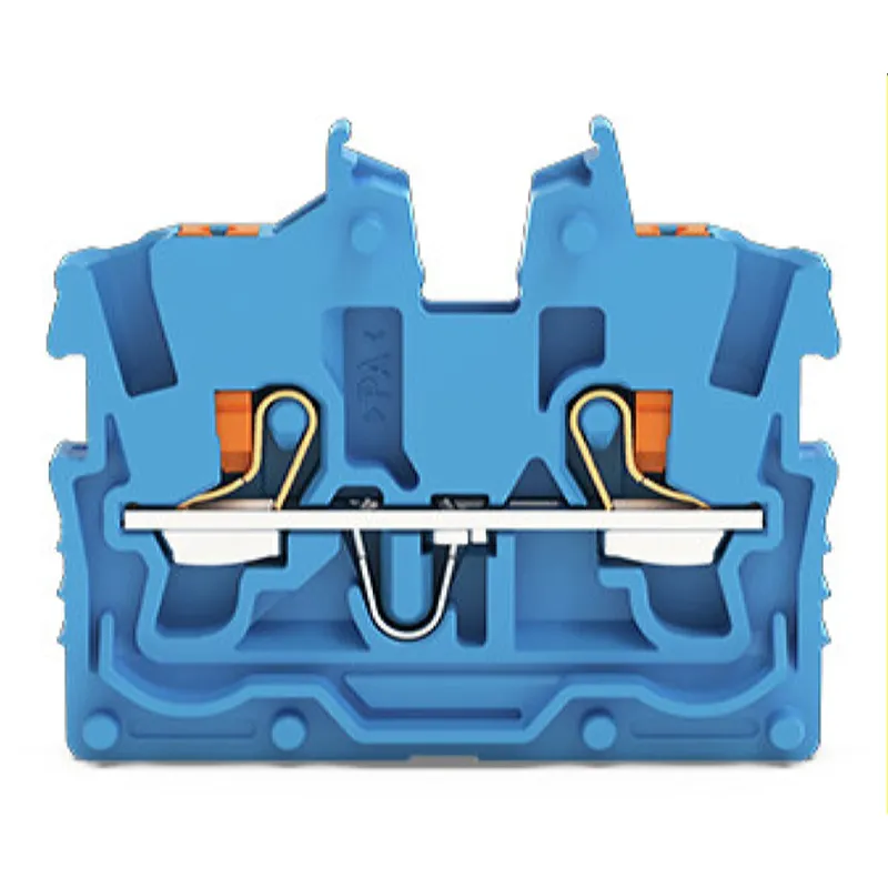 WAGO 2-Leiter-Mini-Durchgangsklemme mit Drücker 1 mm? blau 2250-324