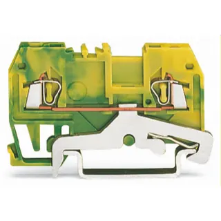 WAGO 2-Leiter-Schutzleiterklemme 1,5 mm? für Anwendungen Ex e II geeignet grün-gelb 279-907/999-950