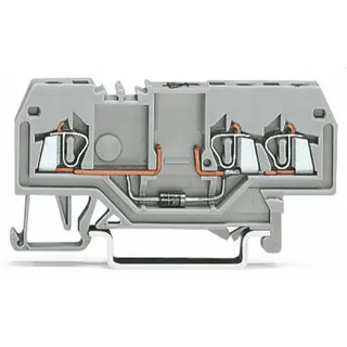 WAGO Bauelementklemme 3 Leiter mit Diode 1N4007 grau 279-673/281-410