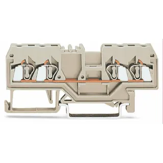 WAGO 4-Leiter-Durchgangsklemme 2,5 mm? für Anwendungen Ex e II geeignet lichtgrau 280-994