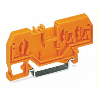 WAGO Konturengleiches Distanzgehäuse passend zu 3-Leiter-Klemmen horizontaler Bauform orange 280-650/056-000