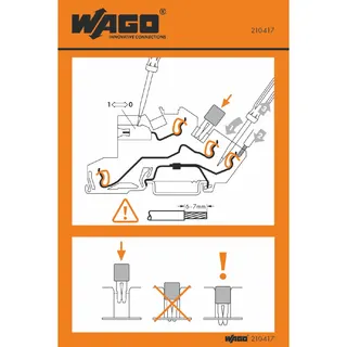 WAGO Handhabungsaufkleber 210-417