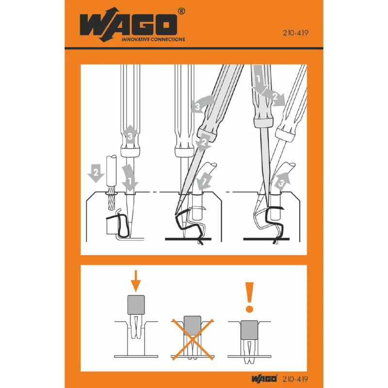 WAGO Handhabungsaufkleber 210-419