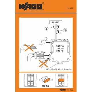WAGO Handhabungsaufkleber 210-422