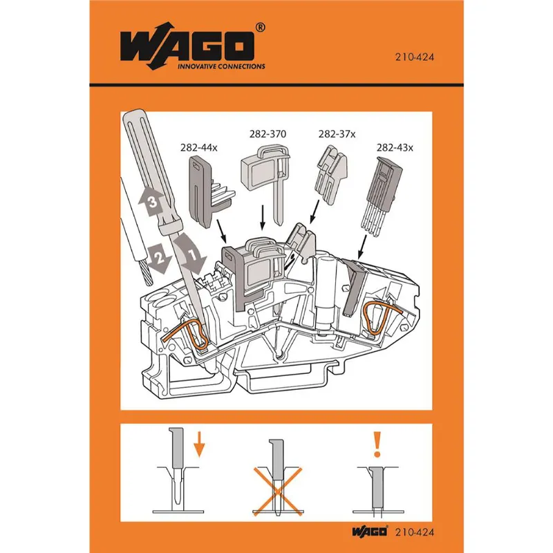 WAGO Handhabungsaufkleber 210-424
