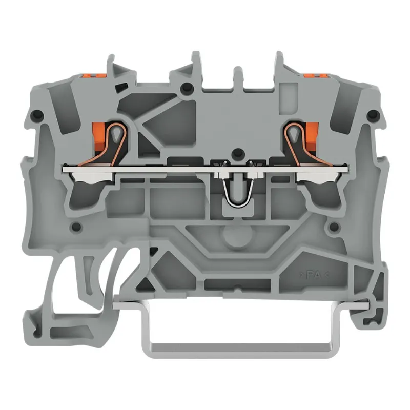 WAGO 2-Leiter-Durchgangsklemme mit Drücker 1,5 mm? grau 2201-1201