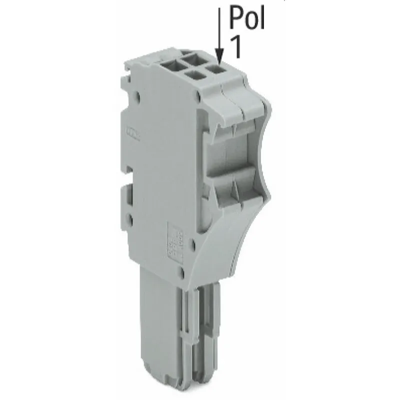 WAGO 1-Leiter-Federleiste Push-in CAGE CLAMP® 1,5 mm? grau 2020-102