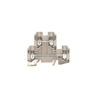 Weidmüller Doppelstock-Reihenklemme WDK 10 1,5-16qmm beige 1186740000