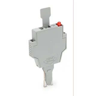 WAGO Sicherungsstecker mit Lasche für G-Sicherungseinsätze 5 x 20 mm und 5 x 25 mm grau 281-512/281-418