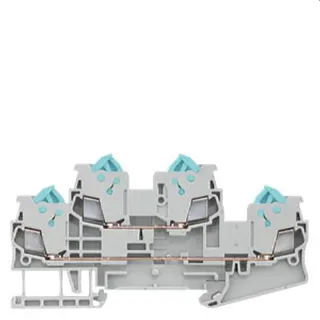 Siemens Doppelstockklemme mit Schnellanschluss grau 8WH3020-0AE00