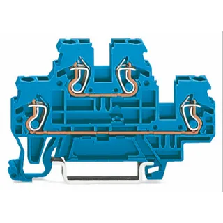 WAGO Doppelstockklemme D-D N/N blau