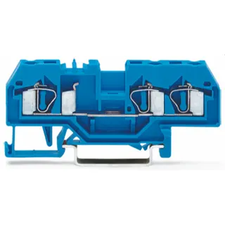 WAGO 3 Leiter Durchgangsklemme 281-684 blau 4qmm