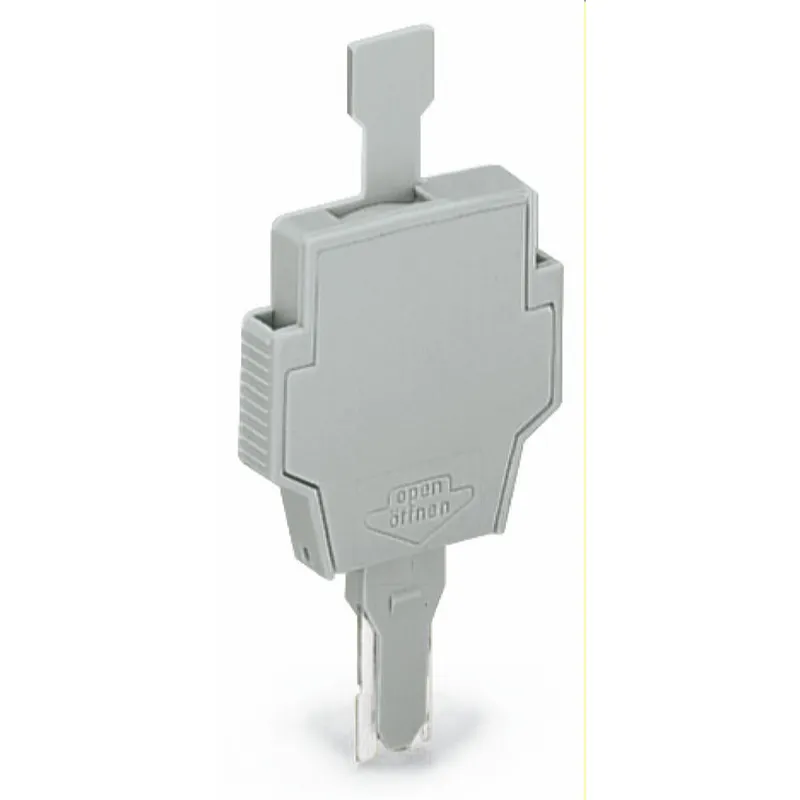 WAGO Sicherungsstecker mit Lasche für G-Sicherungseinsätze 5 x 20 mm und 5 x 25 mm grau 281-512