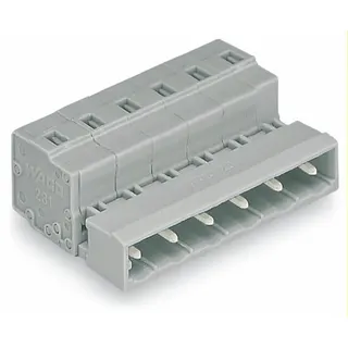 WAGO Stiftleiste 7,5mm / 0.295 4polig grau