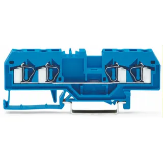 WAGO 4 Leiter Durchgangsklemme 281-654 blau