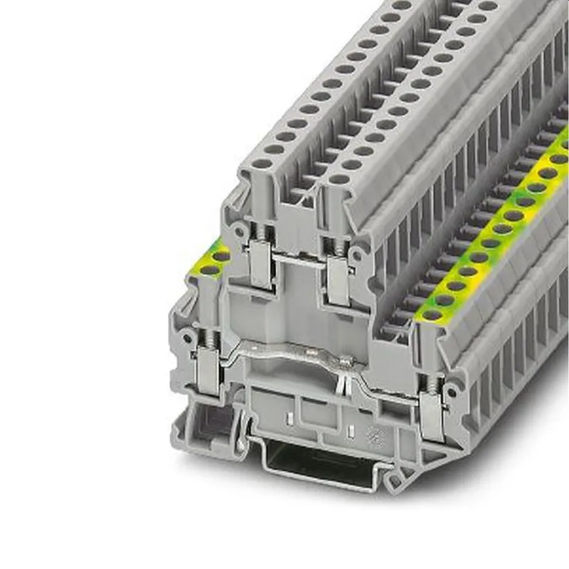Phoenix Contact Schutzleiter-Doppelstockklemme UTTB 2,5-PE/L grau