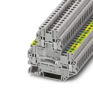 Phoenix Contact Schutzleiter-Doppelstockklemme UTTB 2,5-PE/L grau